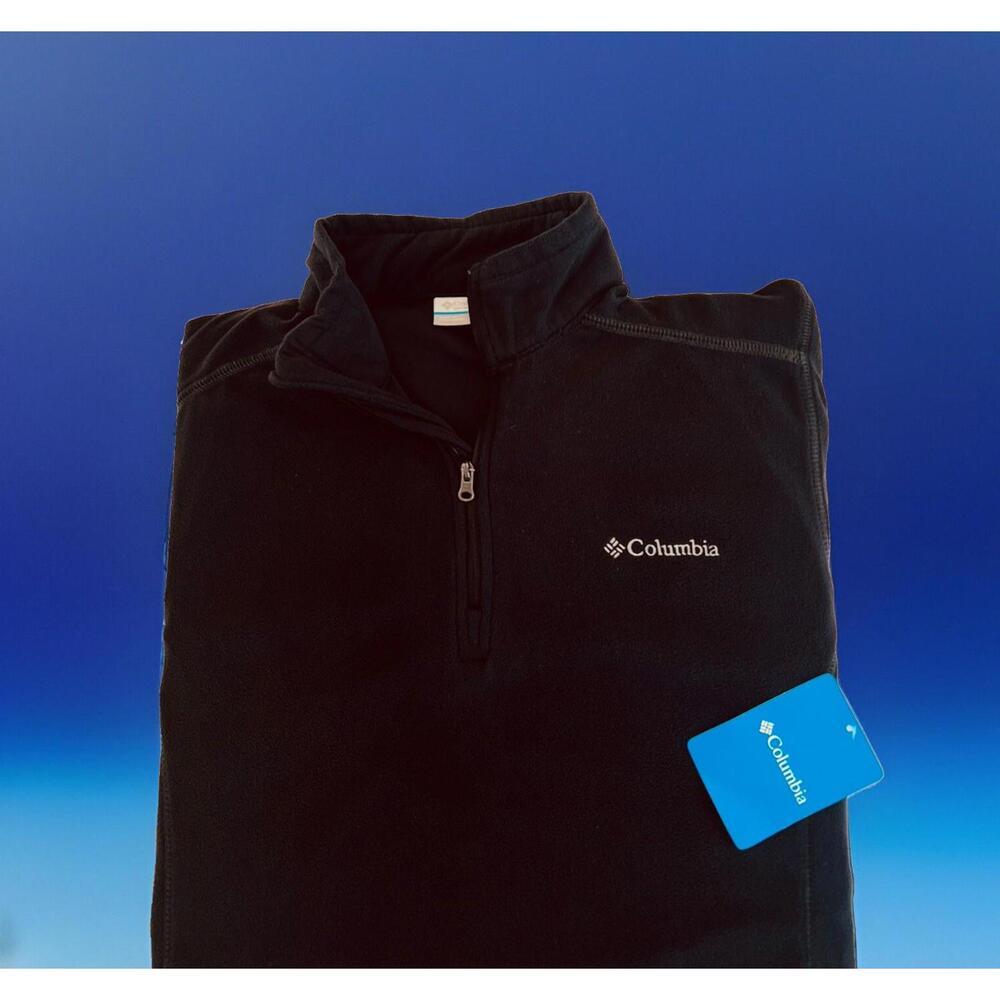 Columbia $65 Men’s Black Klamath Range II 1/2 Zip Pullover Fleece NWT Size M